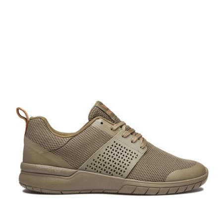 Supra Scissor Mens Low Tops Shoes Olive UK 19XRF